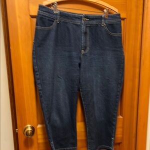 Chico's Blue Capri Jeans with Smooth Finish